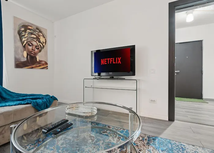 Apartment The Blue Haven - Chic 1-bedroom With Balcony Bucharest